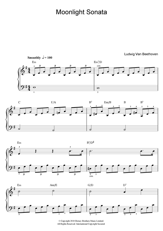 parisienne moonlight piano pdf sheet